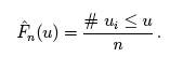 ecdf formula