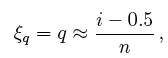 Theoretical quantile value